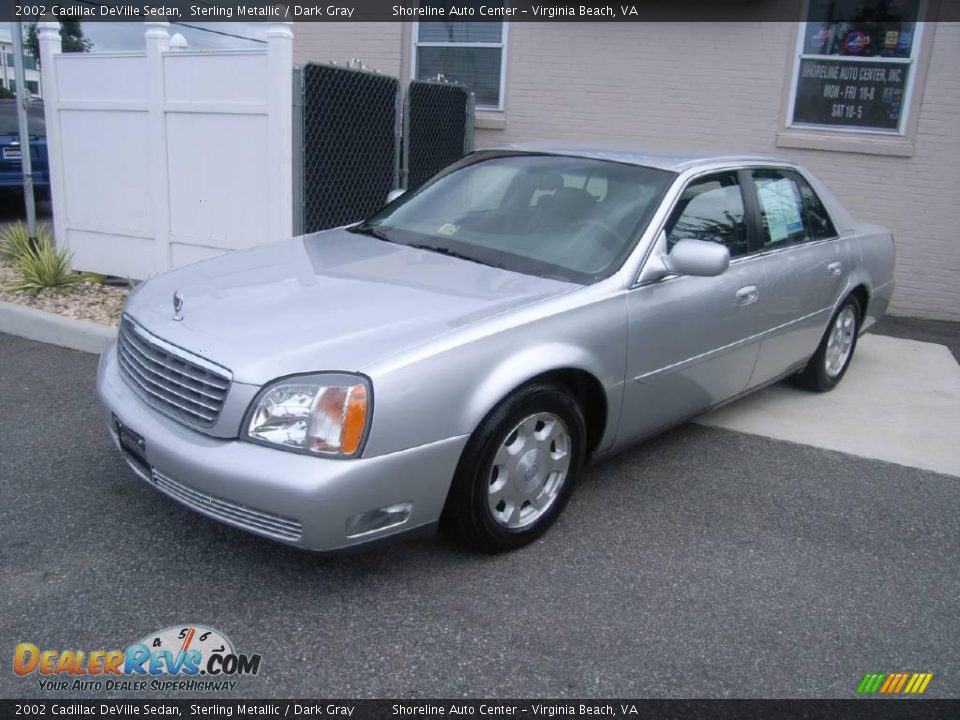 2002 Cadillac DeVille Sedan Sterling Metallic / Dark Gray Photo #2