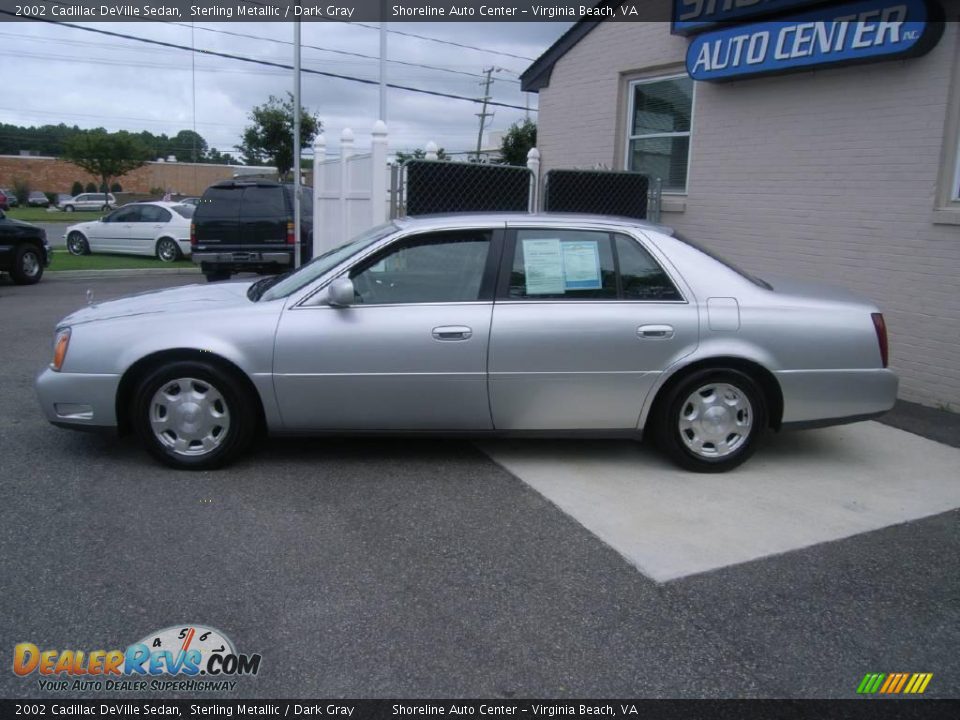 2002 Cadillac DeVille Sedan Sterling Metallic / Dark Gray Photo #3