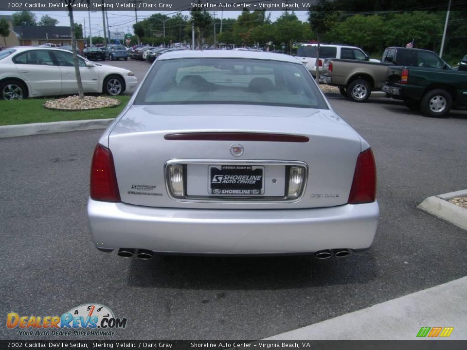 2002 Cadillac DeVille Sedan Sterling Metallic / Dark Gray Photo #5