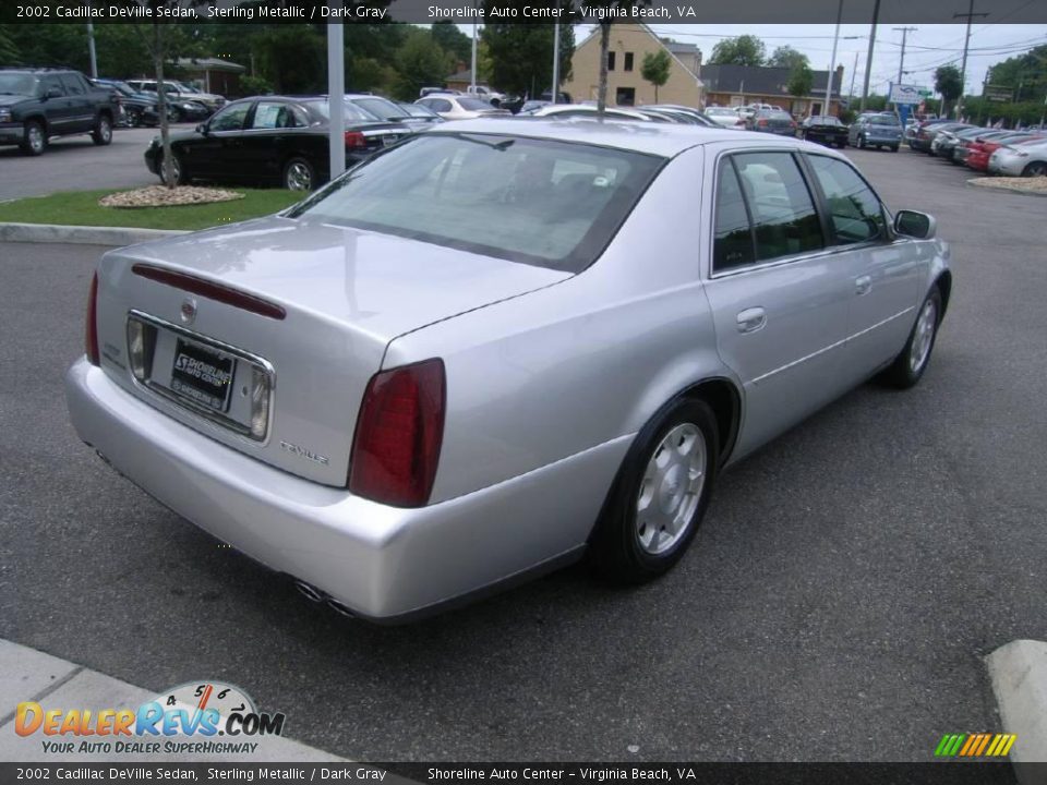 2002 Cadillac DeVille Sedan Sterling Metallic / Dark Gray Photo #6