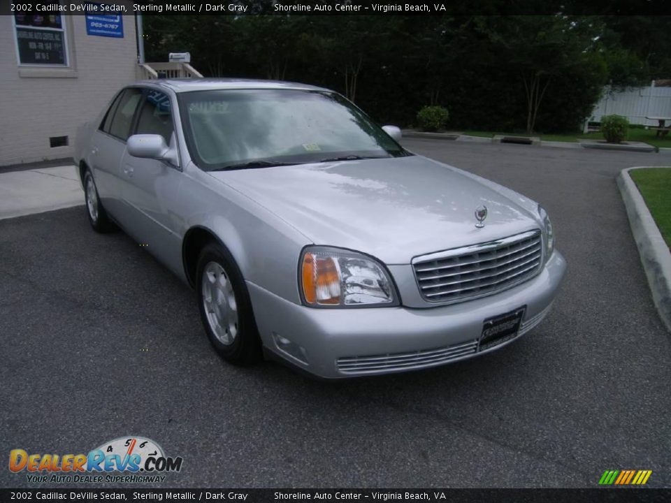 2002 Cadillac DeVille Sedan Sterling Metallic / Dark Gray Photo #8