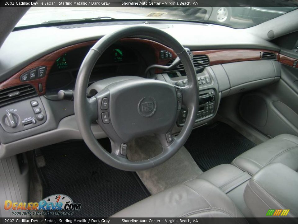 2002 Cadillac DeVille Sedan Sterling Metallic / Dark Gray Photo #19