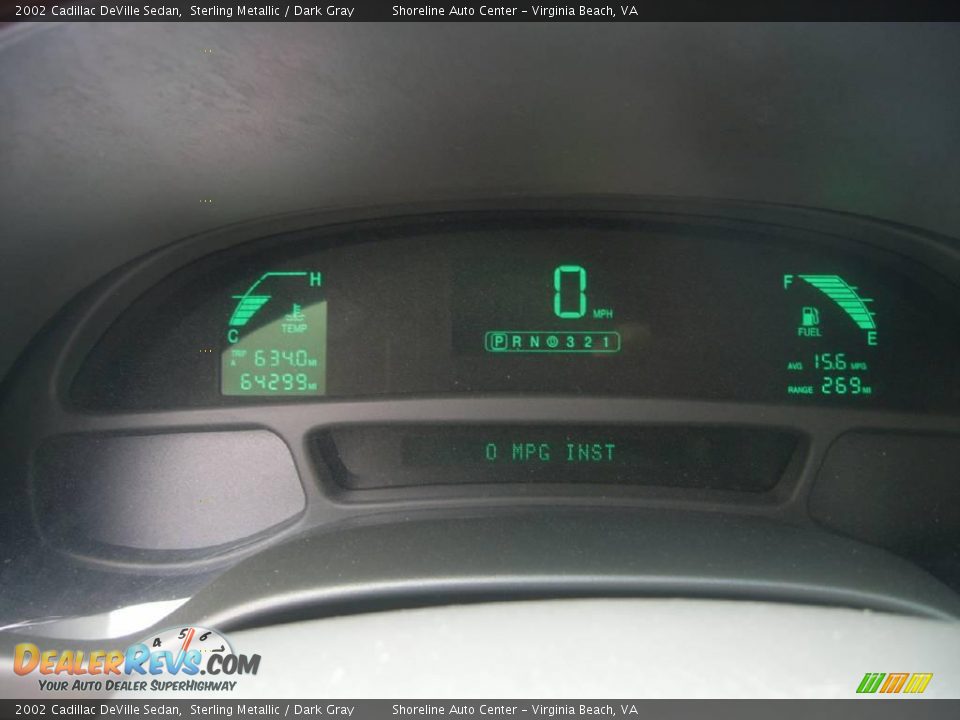 2002 Cadillac DeVille Sedan Sterling Metallic / Dark Gray Photo #21