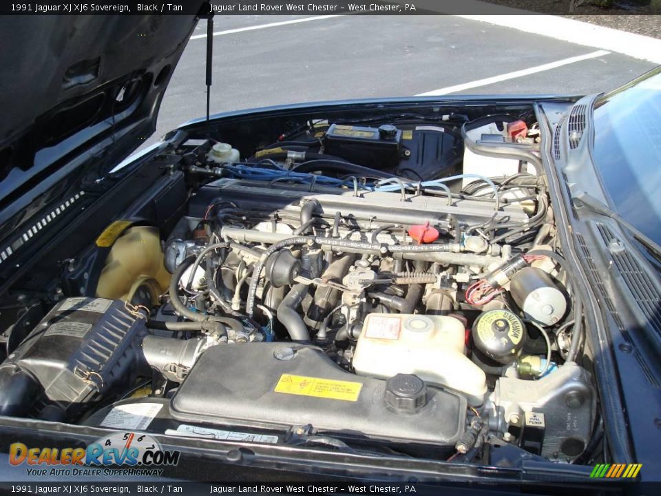 1991 Jaguar XJ XJ6 Sovereign Black / Tan Photo #18