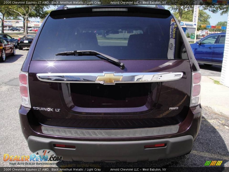 2006 Chevrolet Equinox LT AWD Black Amethyst Metallic / Light Gray Photo #5