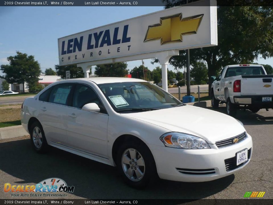 2009 Chevrolet Impala LT White / Ebony Photo #1