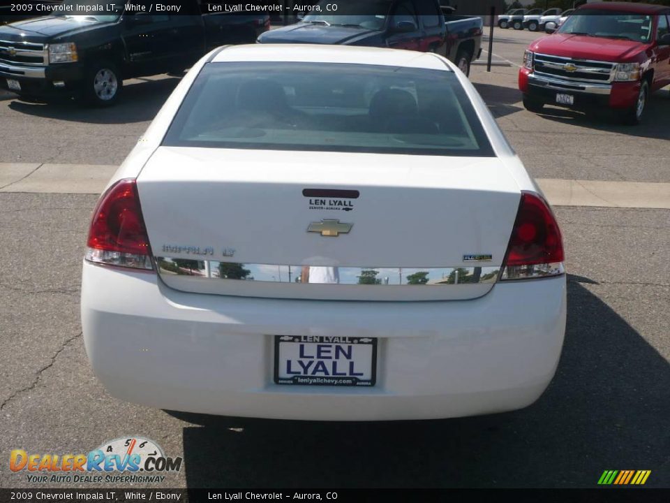 2009 Chevrolet Impala LT White / Ebony Photo #5