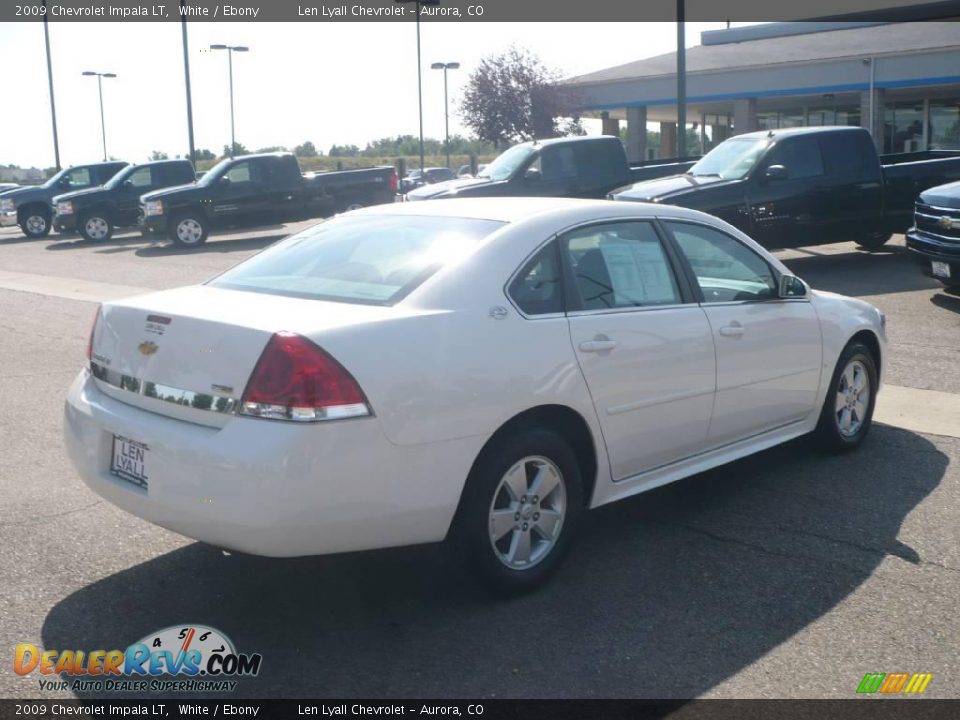 2009 Chevrolet Impala LT White / Ebony Photo #6