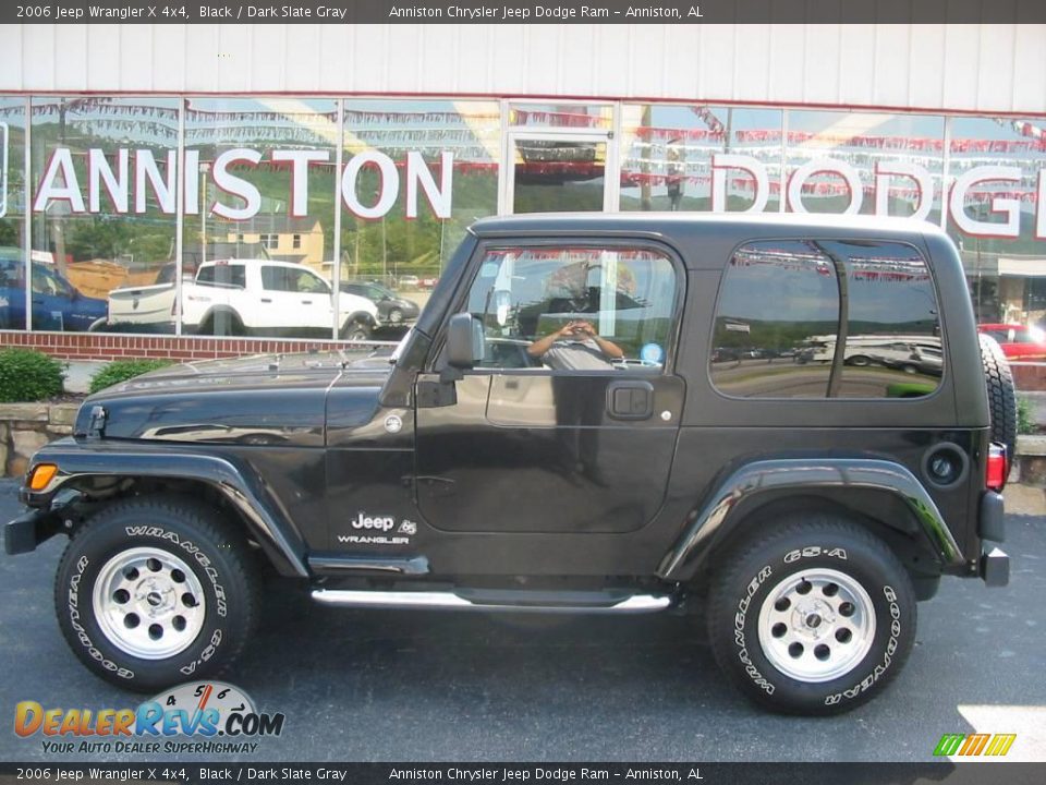 2006 Jeep Wrangler X 4x4 Black / Dark Slate Gray Photo #1