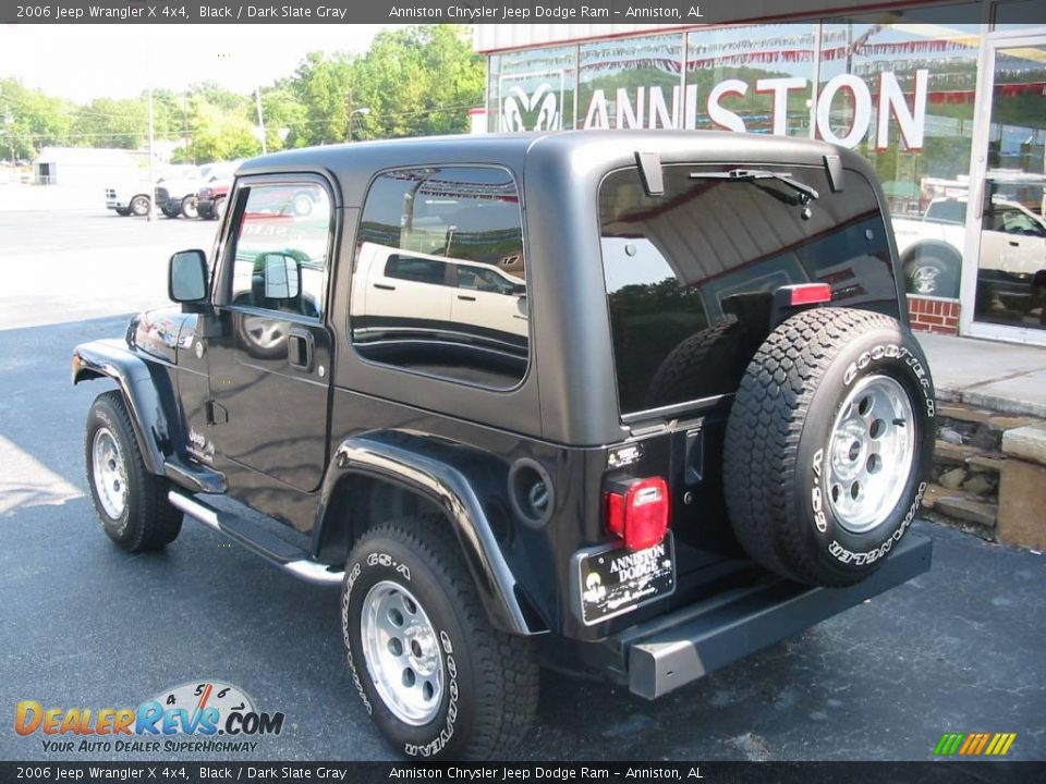2006 Jeep Wrangler X 4x4 Black / Dark Slate Gray Photo #4