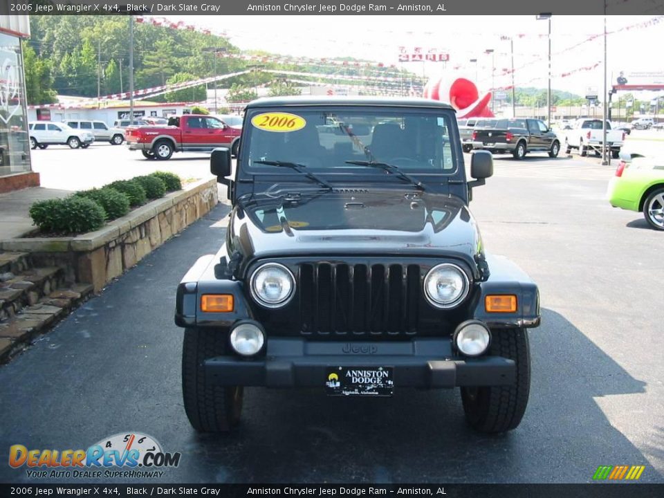 2006 Jeep Wrangler X 4x4 Black / Dark Slate Gray Photo #5