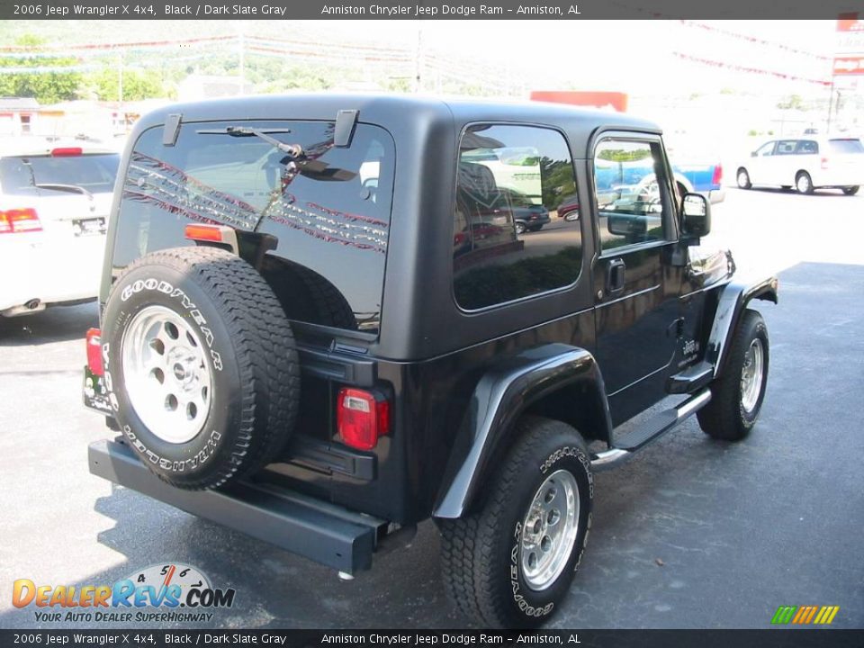 2006 Jeep Wrangler X 4x4 Black / Dark Slate Gray Photo #8