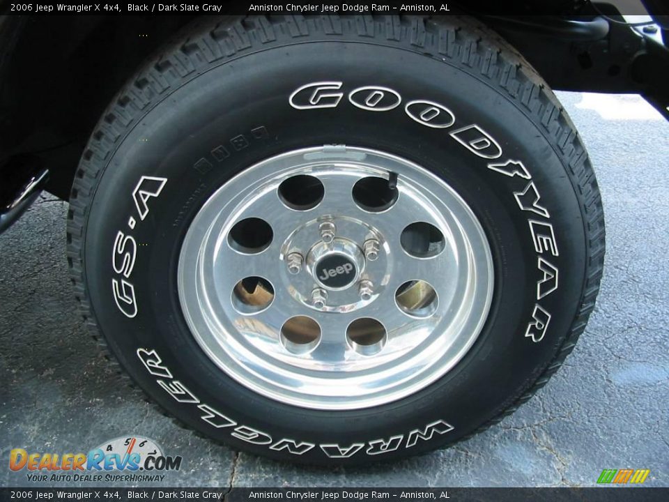 2006 Jeep Wrangler X 4x4 Black / Dark Slate Gray Photo #10