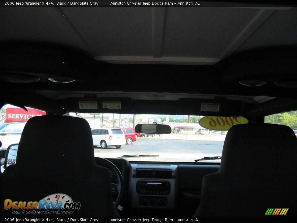 2006 Jeep Wrangler X 4x4 Black / Dark Slate Gray Photo #12