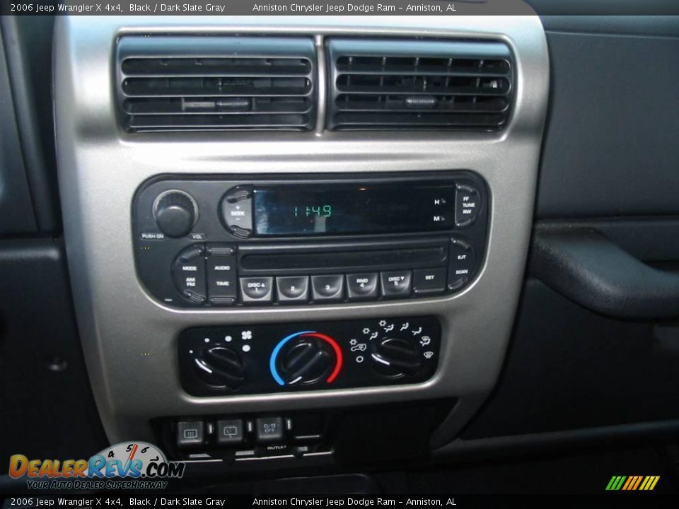 2006 Jeep Wrangler X 4x4 Black / Dark Slate Gray Photo #17