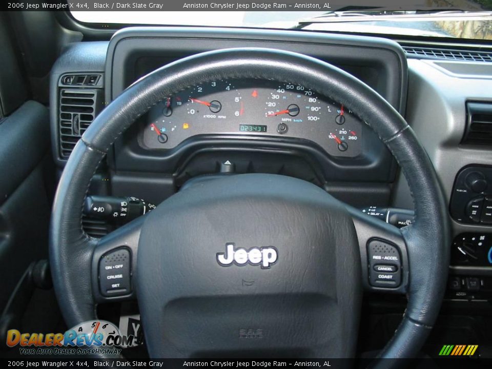 2006 Jeep Wrangler X 4x4 Black / Dark Slate Gray Photo #20