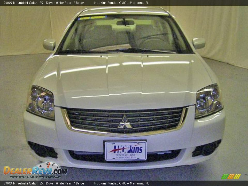 2009 Mitsubishi Galant ES Dover White Pearl / Beige Photo #5