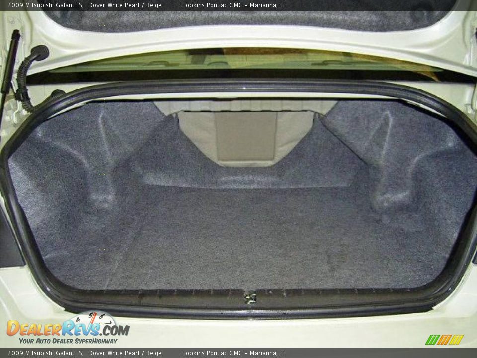 2009 Mitsubishi Galant ES Dover White Pearl / Beige Photo #10