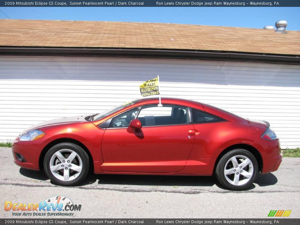 2009 Mitsubishi Eclipse GS Coupe Sunset Pearlescent Pearl / Dark Charcoal Photo #1