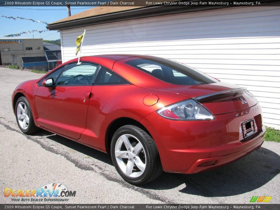 2009 Mitsubishi Eclipse GS Coupe Sunset Pearlescent Pearl / Dark Charcoal Photo #3