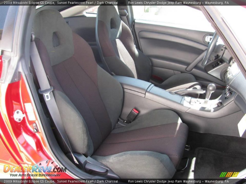 2009 Mitsubishi Eclipse GS Coupe Sunset Pearlescent Pearl / Dark Charcoal Photo #6