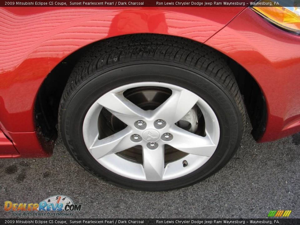 2009 Mitsubishi Eclipse GS Coupe Sunset Pearlescent Pearl / Dark Charcoal Photo #12