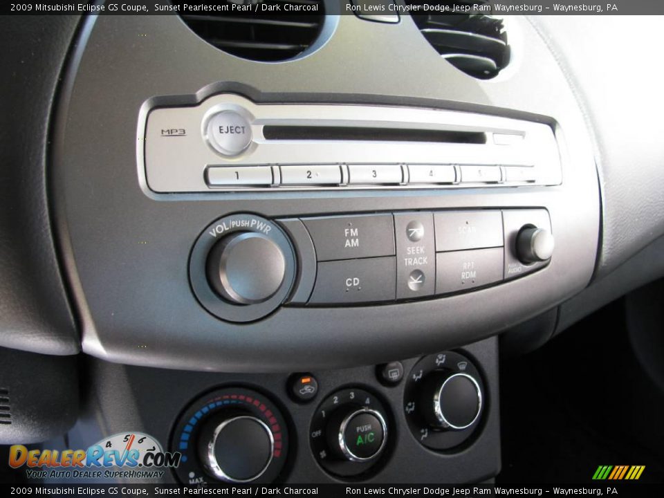 2009 Mitsubishi Eclipse GS Coupe Sunset Pearlescent Pearl / Dark Charcoal Photo #18