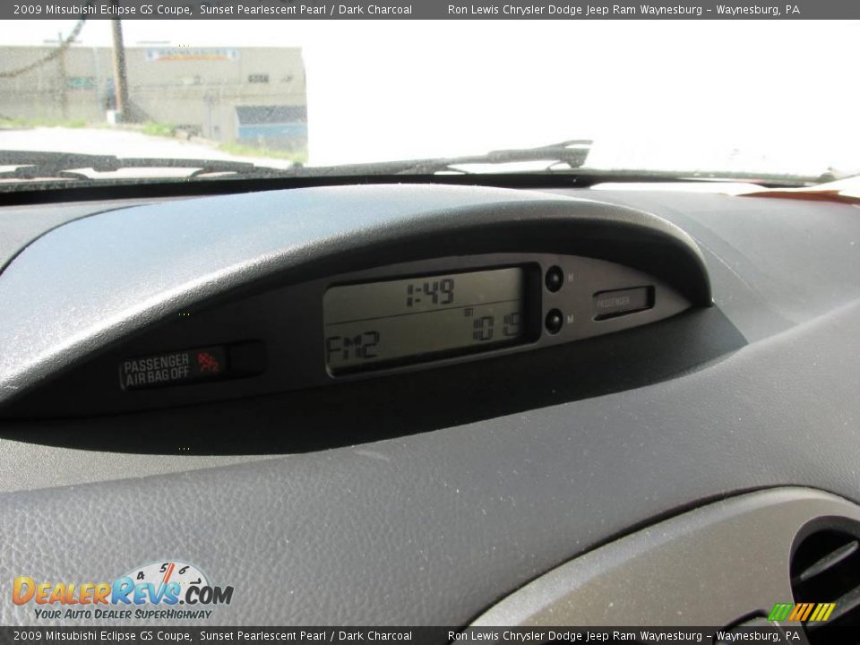 2009 Mitsubishi Eclipse GS Coupe Sunset Pearlescent Pearl / Dark Charcoal Photo #19
