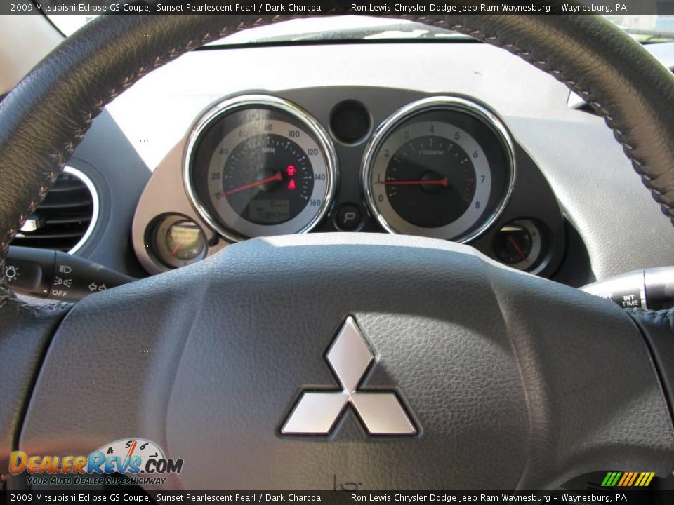 2009 Mitsubishi Eclipse GS Coupe Sunset Pearlescent Pearl / Dark Charcoal Photo #21