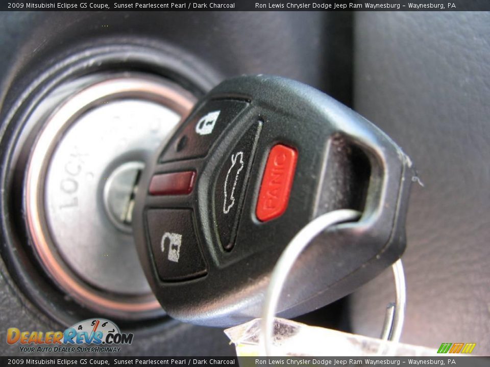 2009 Mitsubishi Eclipse GS Coupe Sunset Pearlescent Pearl / Dark Charcoal Photo #22