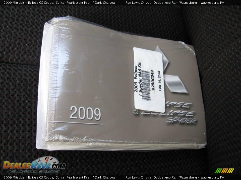 2009 Mitsubishi Eclipse GS Coupe Sunset Pearlescent Pearl / Dark Charcoal Photo #23