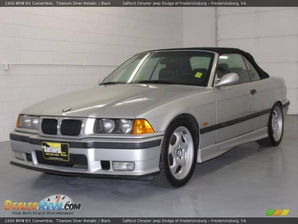 1999 BMW M3 Convertible Titanium Silver Metallic / Black Photo #2
