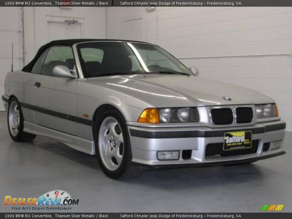 1999 BMW M3 Convertible Titanium Silver Metallic / Black Photo #5