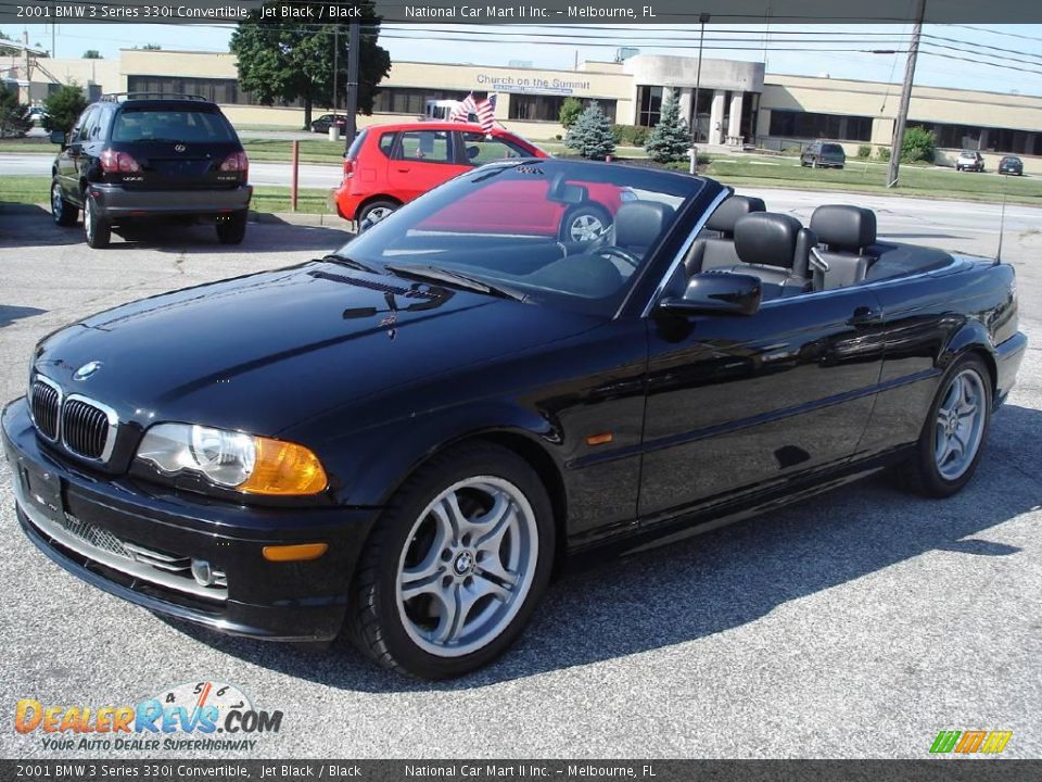 2001 BMW 3 Series 330i Convertible Jet Black / Black Photo #1