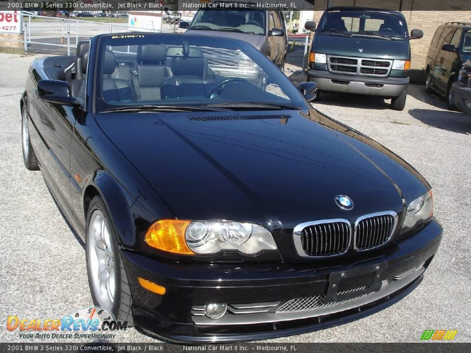 2001 BMW 3 Series 330i Convertible Jet Black / Black Photo #4
