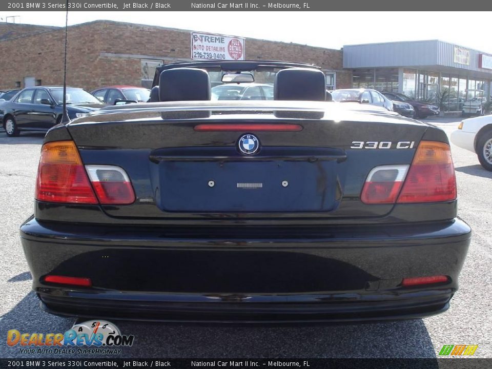 2001 BMW 3 Series 330i Convertible Jet Black / Black Photo #7