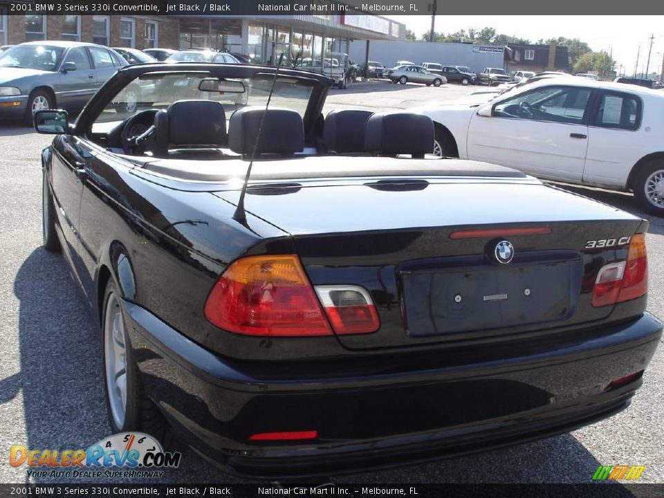 2001 BMW 3 Series 330i Convertible Jet Black / Black Photo #8
