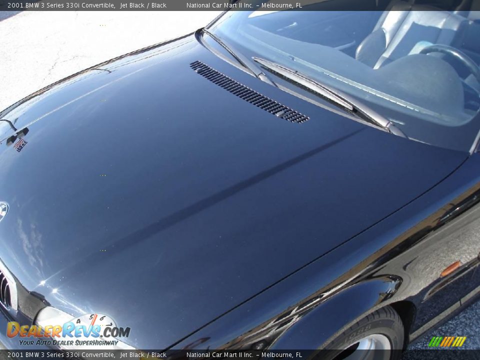 2001 BMW 3 Series 330i Convertible Jet Black / Black Photo #10