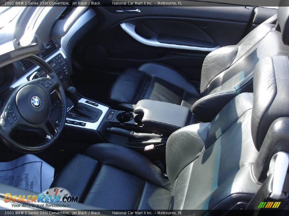 2001 BMW 3 Series 330i Convertible Jet Black / Black Photo #11
