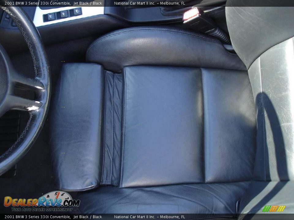 2001 BMW 3 Series 330i Convertible Jet Black / Black Photo #18