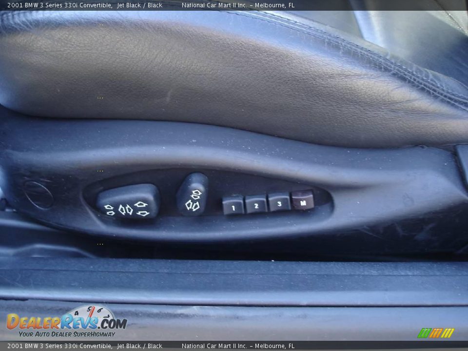 2001 BMW 3 Series 330i Convertible Jet Black / Black Photo #19