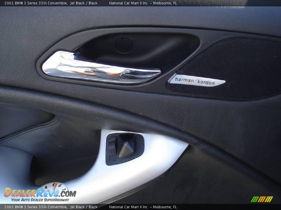 2001 BMW 3 Series 330i Convertible Jet Black / Black Photo #21