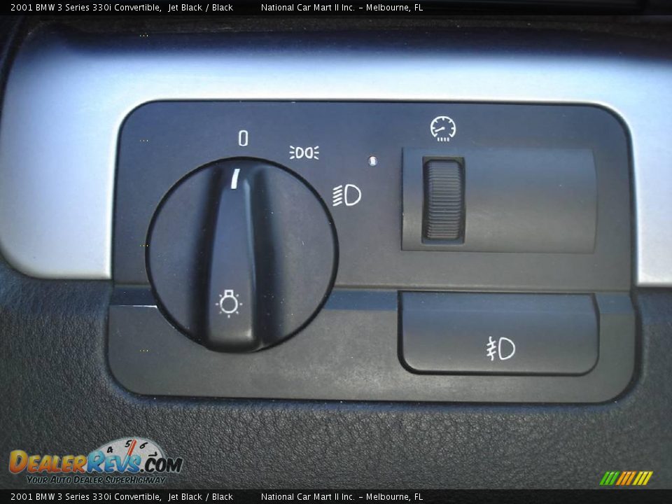 2001 BMW 3 Series 330i Convertible Jet Black / Black Photo #25