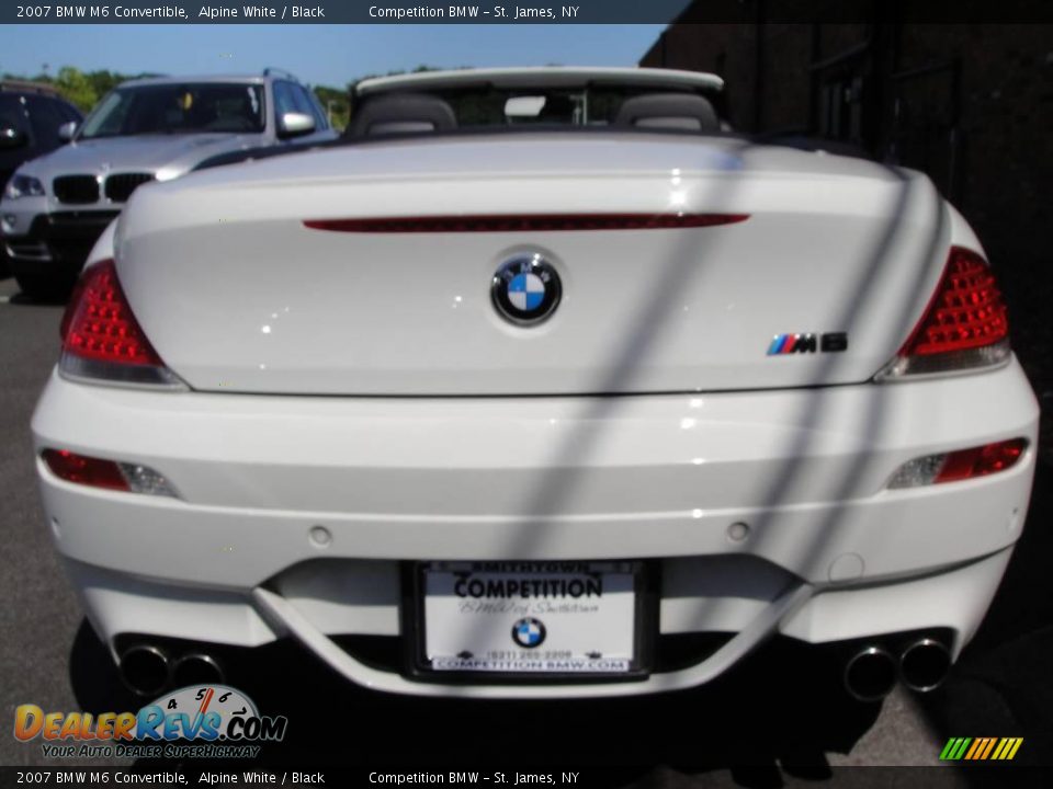 2007 BMW M6 Convertible Alpine White / Black Photo #6