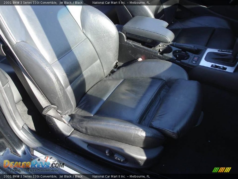 2001 BMW 3 Series 330i Convertible Jet Black / Black Photo #28