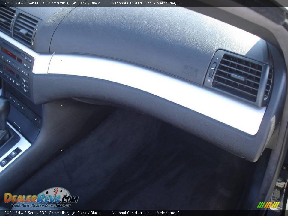 2001 BMW 3 Series 330i Convertible Jet Black / Black Photo #30