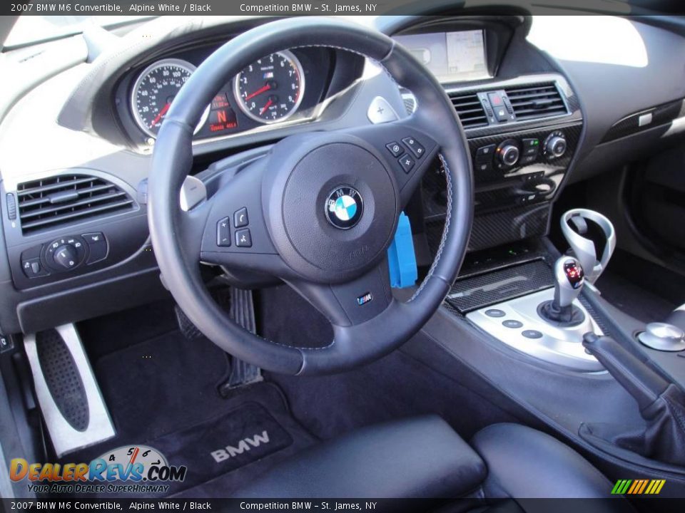 2007 BMW M6 Convertible Alpine White / Black Photo #13