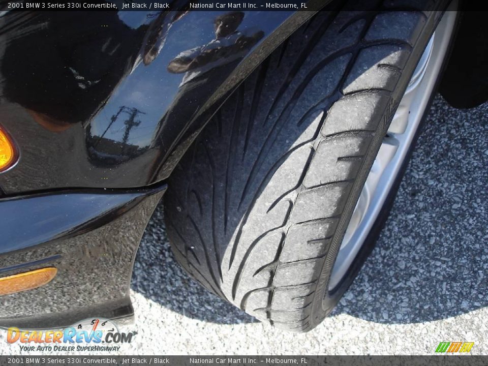 2001 BMW 3 Series 330i Convertible Jet Black / Black Photo #34