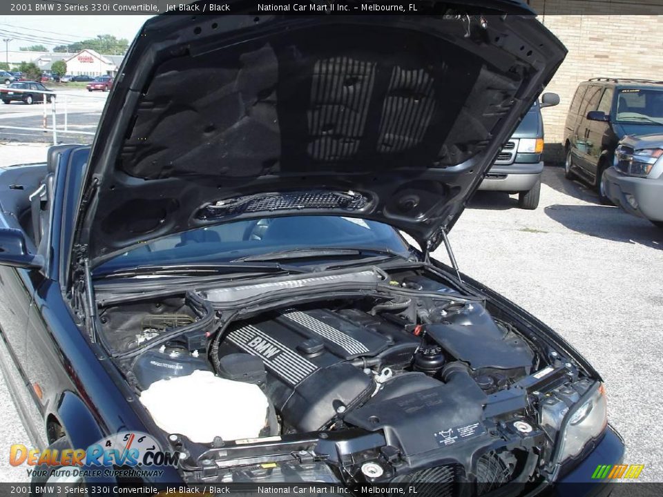 2001 BMW 3 Series 330i Convertible Jet Black / Black Photo #36