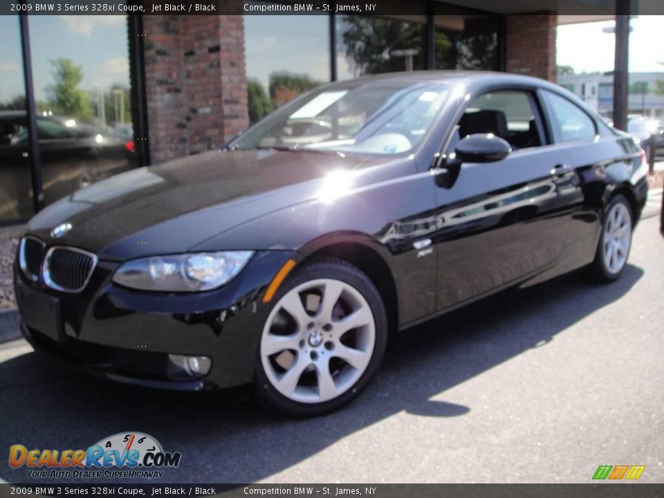 2009 BMW 3 Series 328xi Coupe Jet Black / Black Photo #1